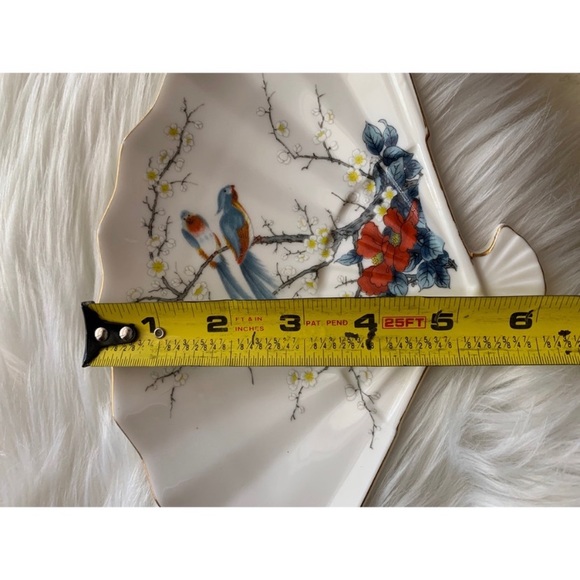 vintage Jay : fine china fan shaped plate - Picture 9 of 10